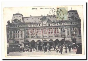 Paris (8th) Carte Postale Ancienne Gare Saint Lazare