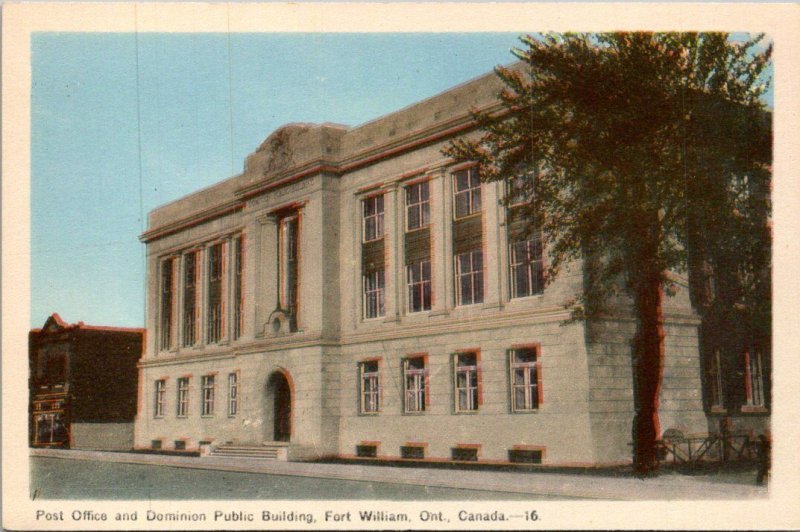 Canada Ontario Fort William Post Office & Dominion Public Building
