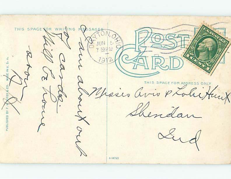 Divided-Back SHOPS ALONG STREET Dayton Ohio OH HM7213