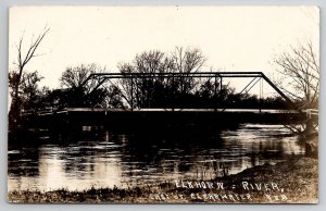 Clearwater NE Hollenback Bridge Elkhorn Riv Davidson Fam Long Pine Postcard A33