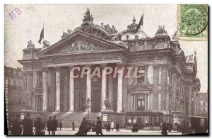 Old Postcard Brussels Stock Exchange