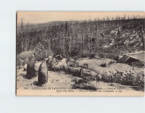 Postcard Forest at Vauclerc Great War Ruins Vauclerc France