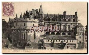 Old Postcard Amboise Chateau