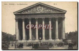 Old Postcard Paris La Madeleine