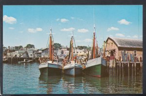 America Postcard - Fishing Boats, Gloucester Harbor, Massachusetts RS11568