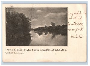 C. 1898 Seneca River Gorham Bridge Walerloo, N.Y. Postcard P213E