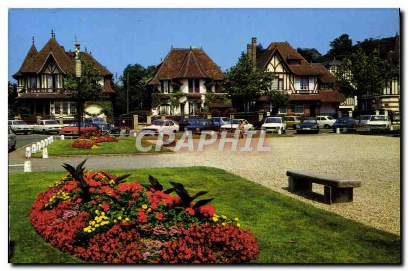 Modern Postcard Houlgate Pearl of the Cote Fleurie Place of & # 39Eglise Norm...