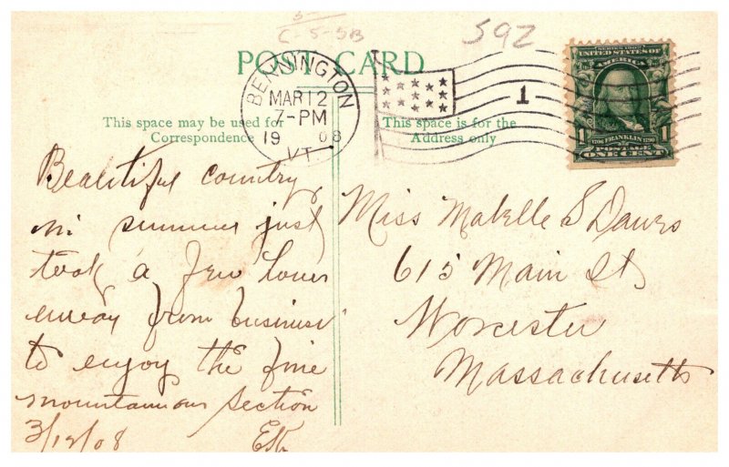 Vermont  Bennington  Aerial View