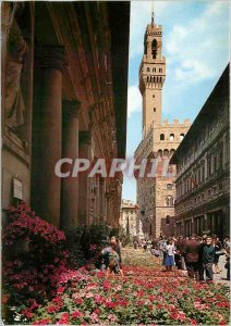Postcard Modern Firenze Citta of Incanto Spring around the Florentine Uffizi ...