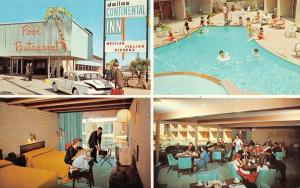 TX, Texas DALLAS CONTINENTAL INN  Bathing Beauties~Pool~Bar~Room w/child c1950's