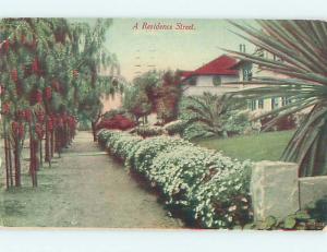 Divided-Back HOUSES ON STREET Postmarked Oakland California CA HM7303