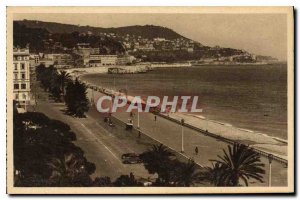 Postcard Old French Riviera Nice Quai des Etats Unis Mont Boron