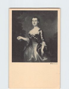 Postcard Portrait Of Martha Washington By Wollaston Lexington Virginia USA