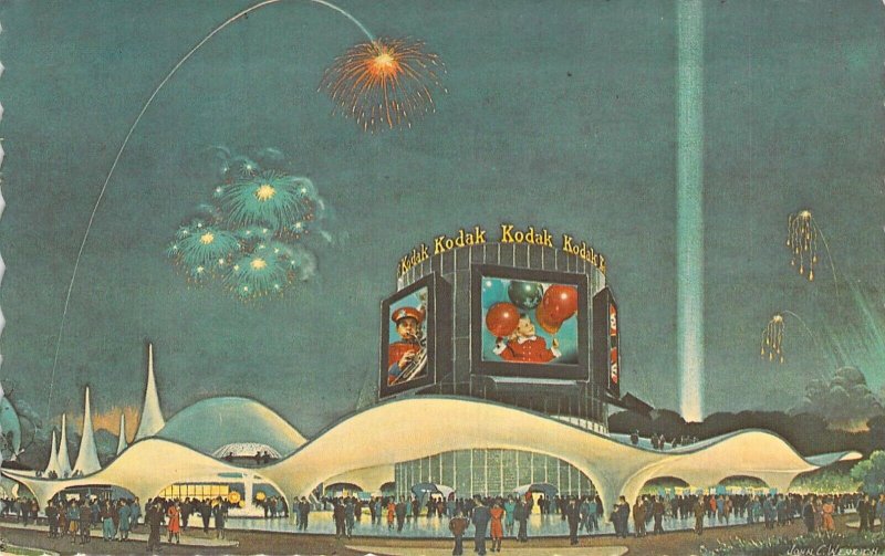 1964-65 New York World's Fair, Kodak,  Old Postcard