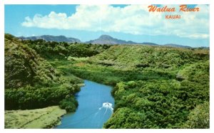 Wailua River Toward the Fern Grotto Kauai Hawaii Postcard