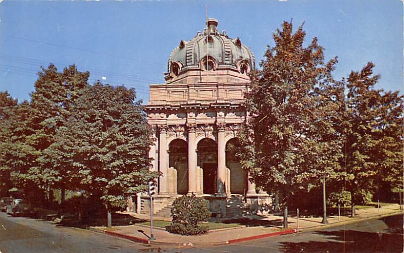 The Handley Library Winchester, Virginia USA View Postcard Backing 