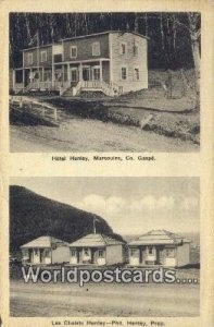 Hotel Henley Marsouins, Co Gaspe Canada 1937 