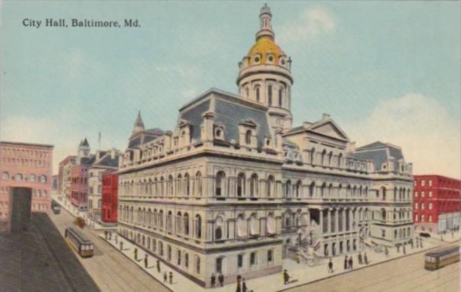 Maryland Baltimore City Hall Curteich