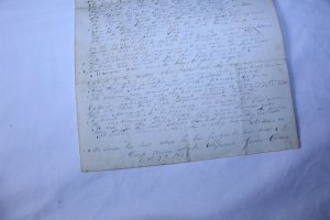 Vintage Hand Written Letter Dated 1848 Reads Like a Sermon