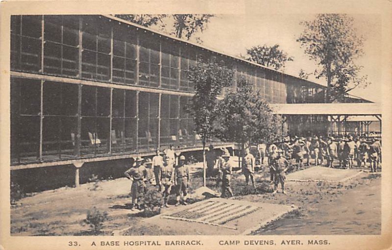 Base Hospital Barrack Camp Devens, Ayer, Massachusetts, USA Unused 