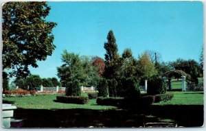 M-29838 View of the gardens Basin Harbor Club on Lake Champlain Vergennes Ver...