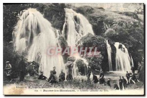 Old Postcard Baume les Messieurs Large Grandes Cascades Tuffs Army