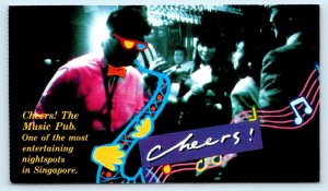 SINGAPORE ~ The Music Pub NOVOTEL ORCHID INN Hotel Bar  Postcard