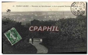 Old Postcard Marly Le Roi Panorama Of Saint Germain Seen From The Property Vi...