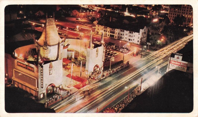 United Air Lines Postcard Grauman's Chinese Theater Ca. 2R4-582 