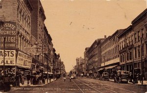 Summit Street Looking North From Jefferson Toledo Ohio 1909 postcard