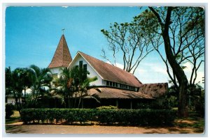 c1950's St. John's By The Sea Episcopal Mission Kahaluu Oahu Hawaii HI Postcard