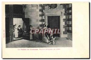 Postcard Old Fashion Palace costume Marion Delorme in 1640