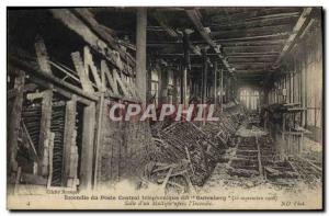 Old Postcard Fire in the telephone central office told Gutenberg room d & # m...