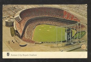 KANSAS CITY ROYALS BASEBALL STADIUM KAUFFMAN MISSOURI VINTAGE POSTCARD