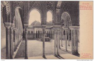 Alhambra- El Patio De Los Leones Desde La Puerta De Entrada, Granada (Andaluc...