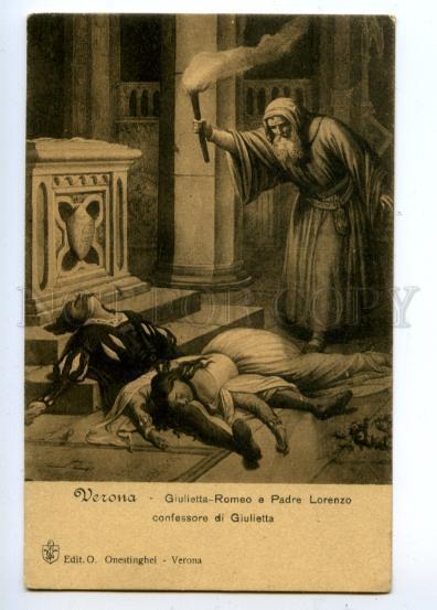 157431 DEATH Juliet Romeo Father Lorenzo vintage italian PC