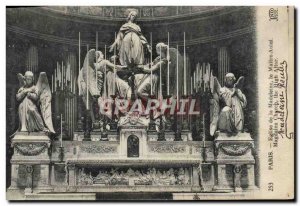 Old Postcard Paris Madeleine Church the Altar