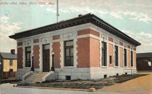 POST OFFICE NATCHEZ MISSISSIPPI STANTON DPO POSTCARD 1909