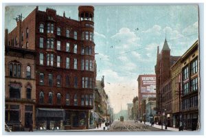 1907 Campau Square Grand Rapids Michigan MI Antique Posted Postcard