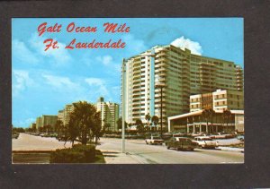 FL Galt Ocean Mile Hotels Ft Fort Lauderdale Florida Postcard