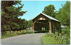 Postcard - Upper Cox Brook Covered Bridge - Northfield, Vermont