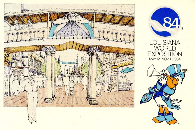 Louisiana World Exposition, 1984 - Pedestrian Mall at Fulton Street