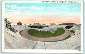 Football Stadium Syracuse University Postcard NY