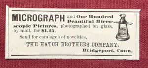 1884 Victorian Original Print Ad 2V1-27 
