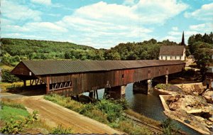 Covered Bridge Ammonoosuc River Covered Bridge Bath New Hampshire