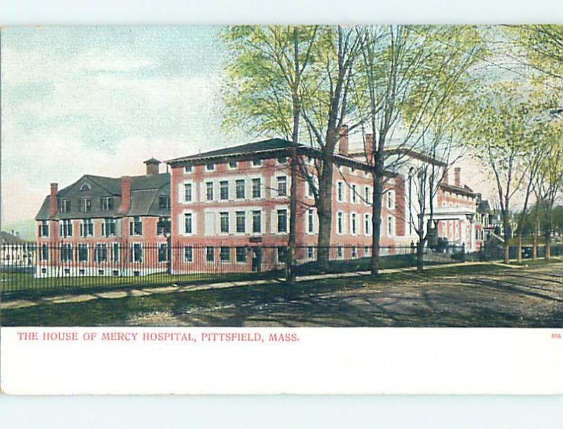 Pre-1907 HOSPITAL Pittsfield Massachusetts MA A3098