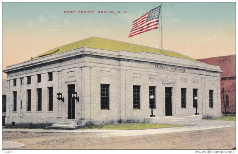 KEENE, New Hampshire, 1900-1910's; Post Office