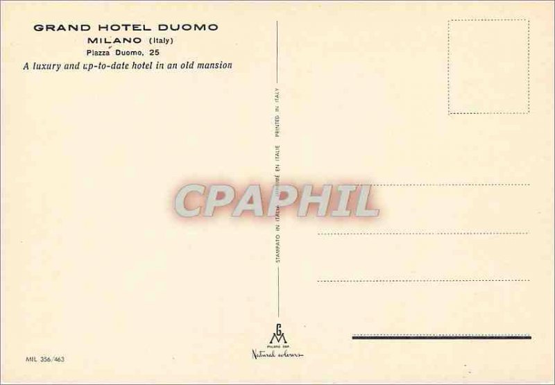 Modern Postcard Milano Grand Hotel Duomo