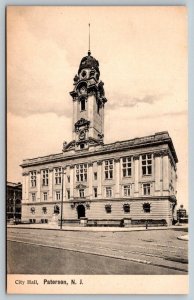 City Hall  Paterson  New Jersey  Postcard  c1915