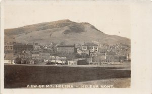 F76/ Helena Montana RPPC Postcard c1910 Meat Company School View